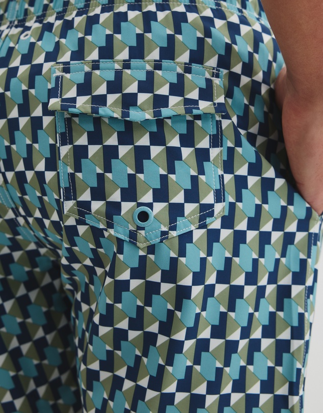Country Road - Recycled Polyester Geometric Print Swimsuit