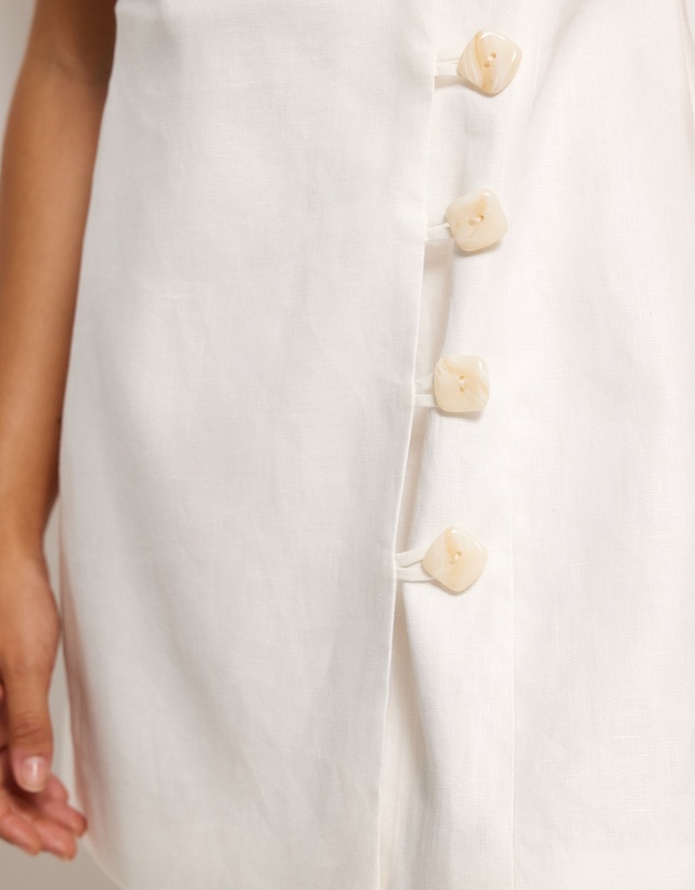 AERE - Sian Linen Mini Dress