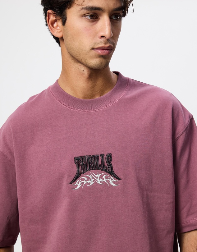 Thrills - What We Believe Embro Oversize Box Crop Tee