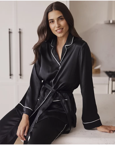 Papinelle - Sylvie Silk Wrap PJ Set