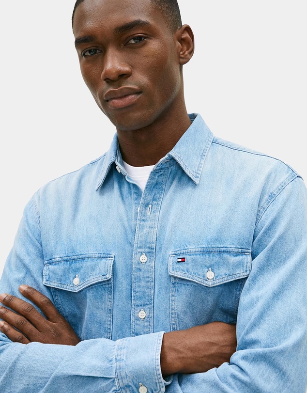 Tommy Hilfiger - Relaxed Fit Faded Denim Shirt
