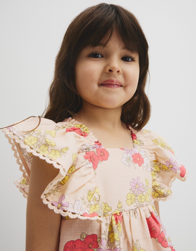 Country Road - Short Sleeve Flutter Sleeve Top