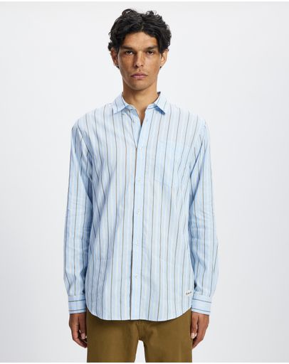 Spring Blue Pinstripe