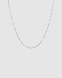 Kuzzoi - ICONIC EXCLUSIVE - Necklace Figaro Basic Trend in 925 Sterling Silver
