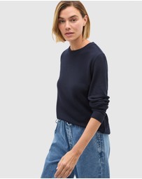 Seed Heritage - Micro Waffle Crew Neck Top