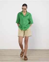 Cirkular - Pre-Loved - Bottega Veneta Bright Green Shirt