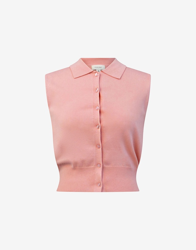 Forcast - Collins Collar Knit Top