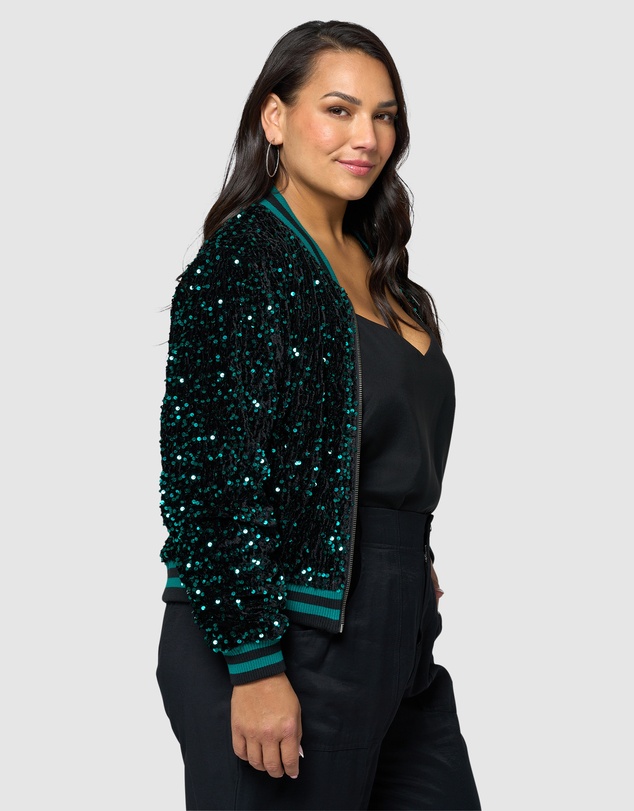 Sunday In The City - Sunday Girl Sequin Bomber