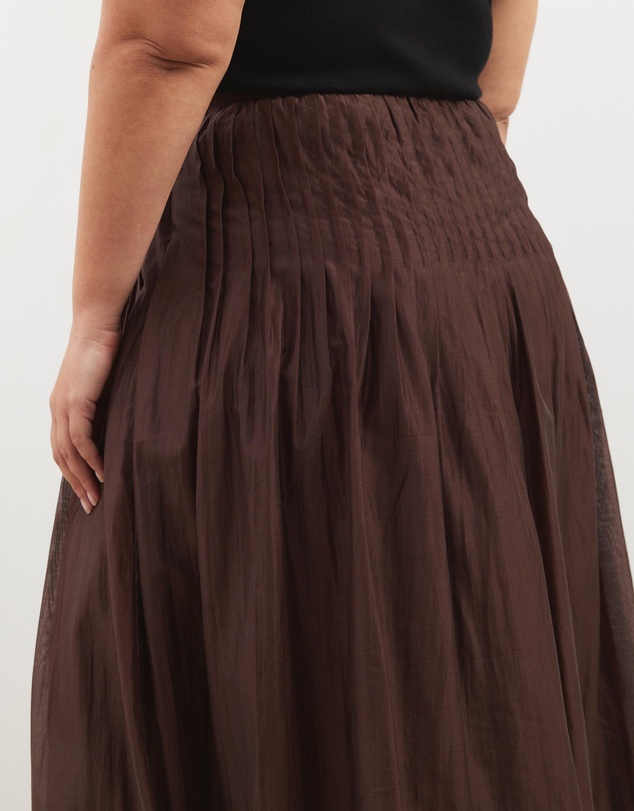Atmos&Here Curvy - Frankie Pleated Maxi Skirt