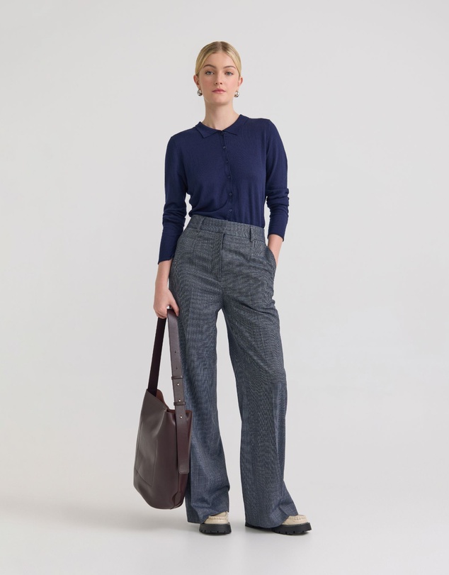 Oxford - Edwina Silk Blend Polo Collar Knit