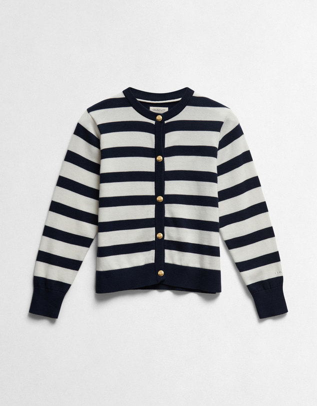 Gant - Shield Breton Stripe Knit Cardigan