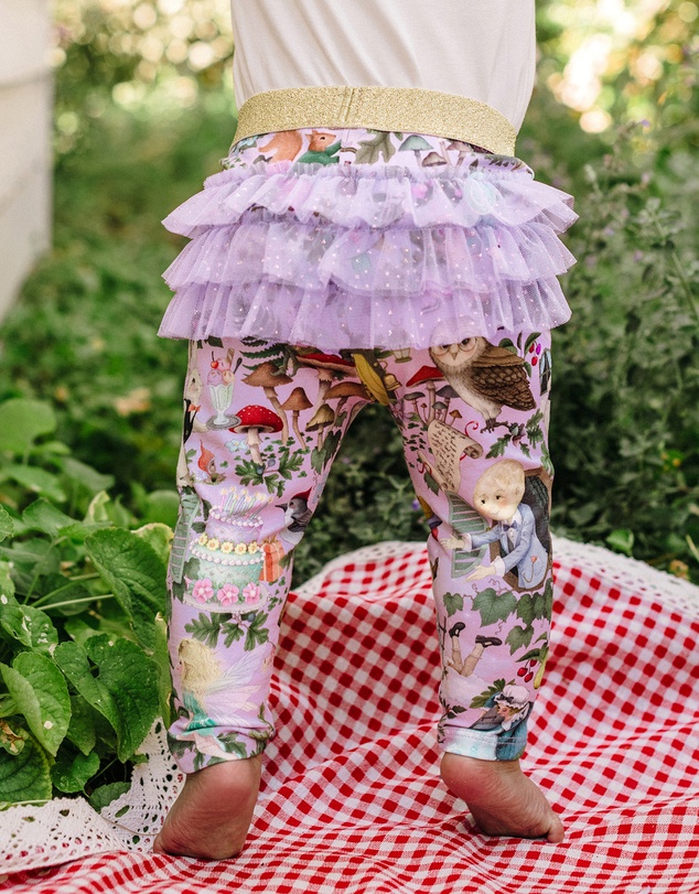 Fleur Harris - 'Faraway Friends' Fabulous Frilled Legging in Lilac