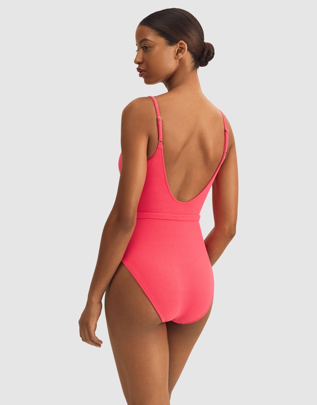 Polo Ralph Lauren - Terry Kennedy Belted Low Back Swimsuit
