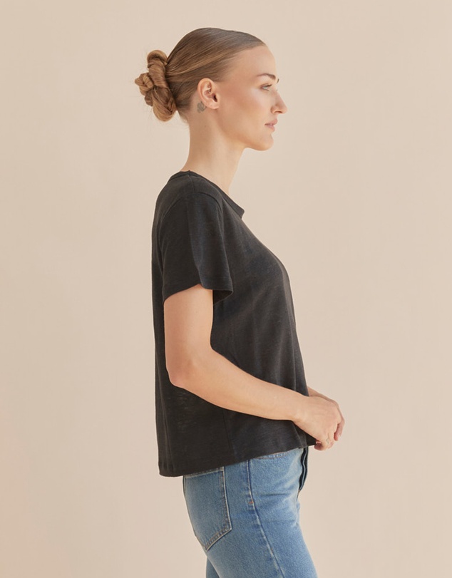 Amelius - Coogee Linen Crew Neck Tee