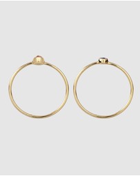 Elli Jewelry - Ring Set Crystal 925 Sterling Silver Gold-Plated