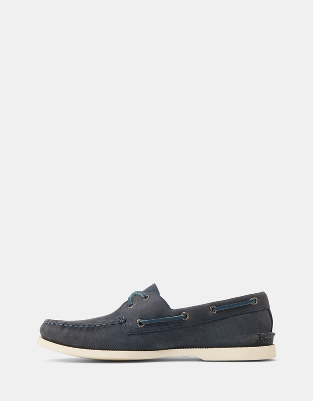 Sperry - A/O 2-Eye Medium Leather Nubuck Navy- Men's