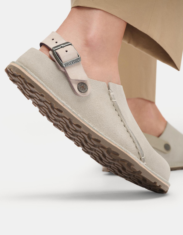 Birkenstock - Lutry Oyster Suede Leather Regular - Unisex