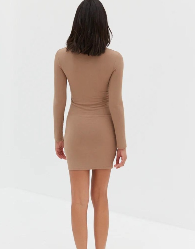 Style Addict - Long Sleeve Ribbed Dress