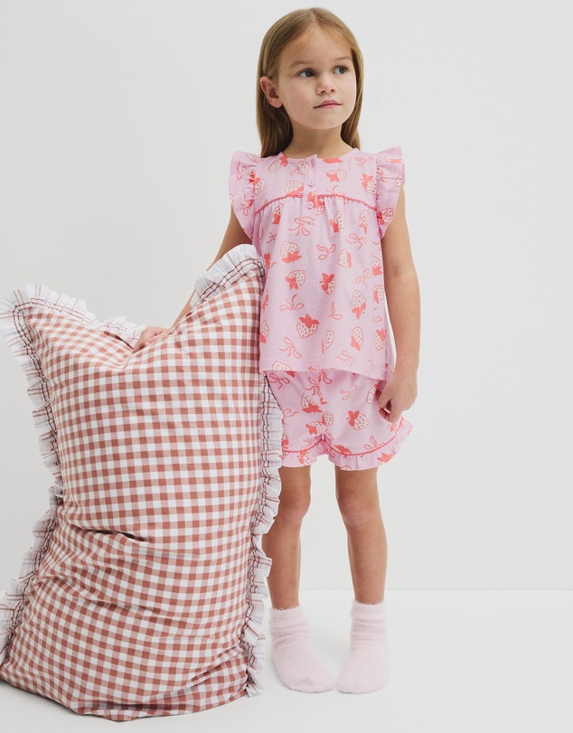 Country Road - Australian Cotton Short Sleeve Frill Sleep Set