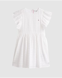 Tommy Hilfiger - Textured Fit And Flare Dress - Kids