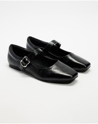 Atmos&Here - Juniper Leather Ballet Flats