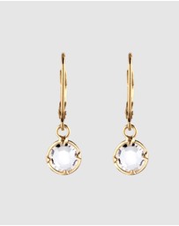 Elli Jewelry - Earrings Hanger Crystal 925 Sterling Silver Gold-Plated