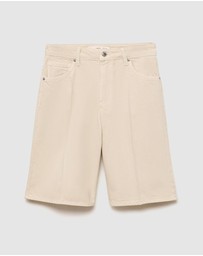 M.N.G - Sofia High-Waisted Straight Jorts
