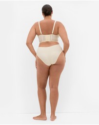 City Chic - Amelie Underwire Longline Bra - Lemonade