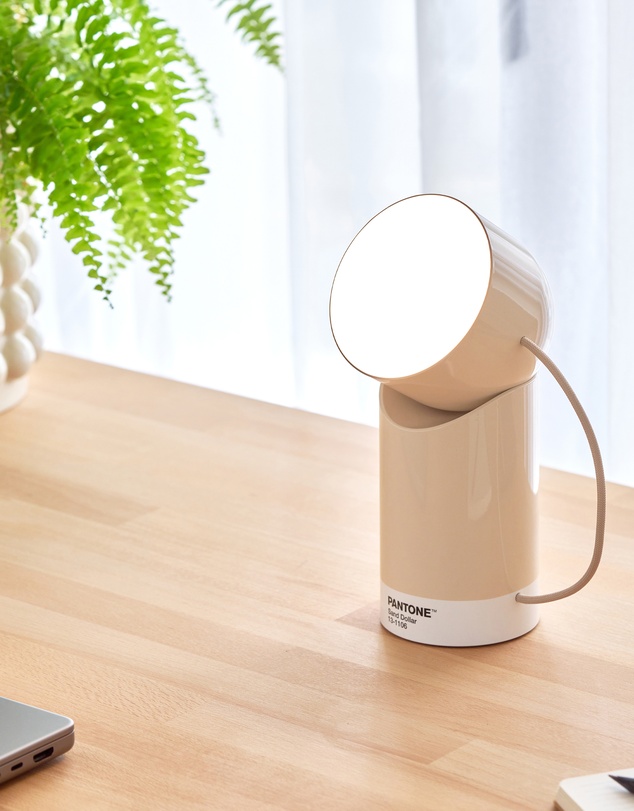 Lexon - Lexon Orbe Portable Led Lamp With Moving Head PANTONE - Sand