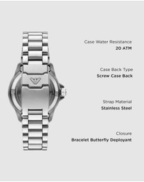 Emporio Armani - Silver Tone Automatic Watch