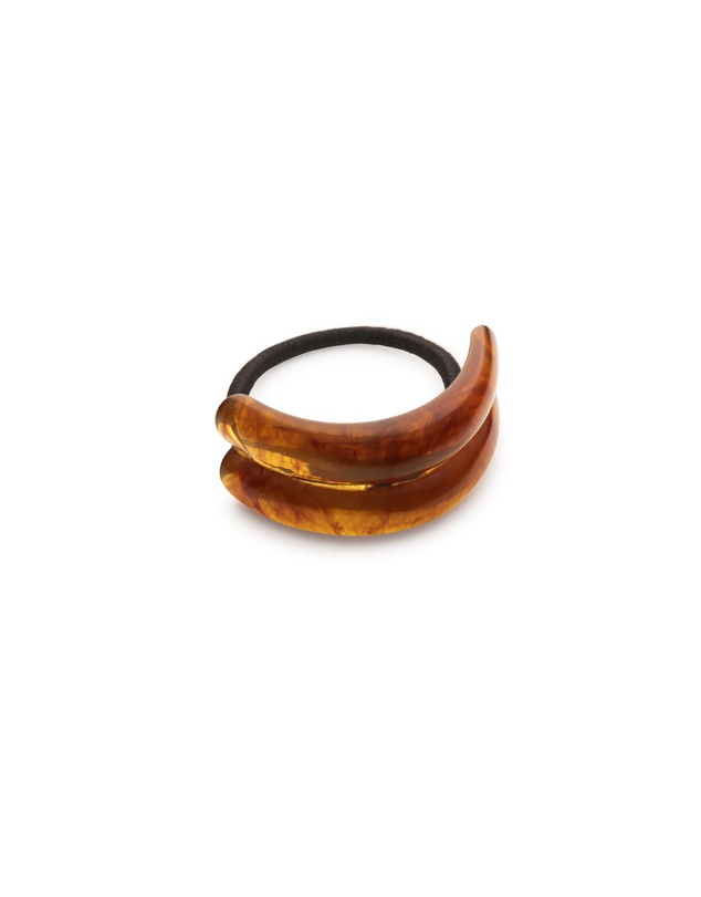 Noah The Label - Double Curve Resin Hair Tie | Amber