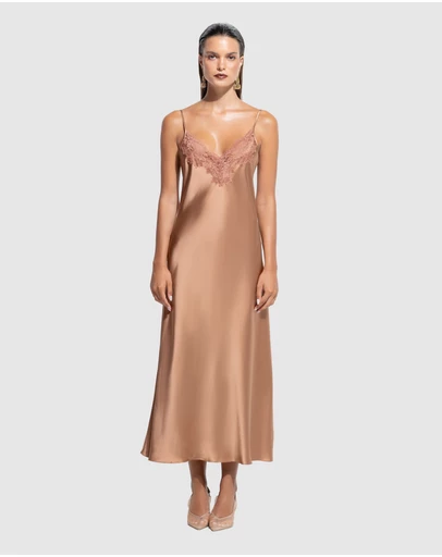 GINIA - Silk Lace Slip