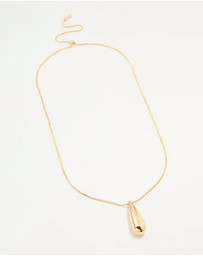 Lovisa - Gold Plated Teardrop Pendant Necklace