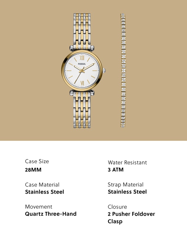 Fossil - Carlie Two Tone Analogue Watch