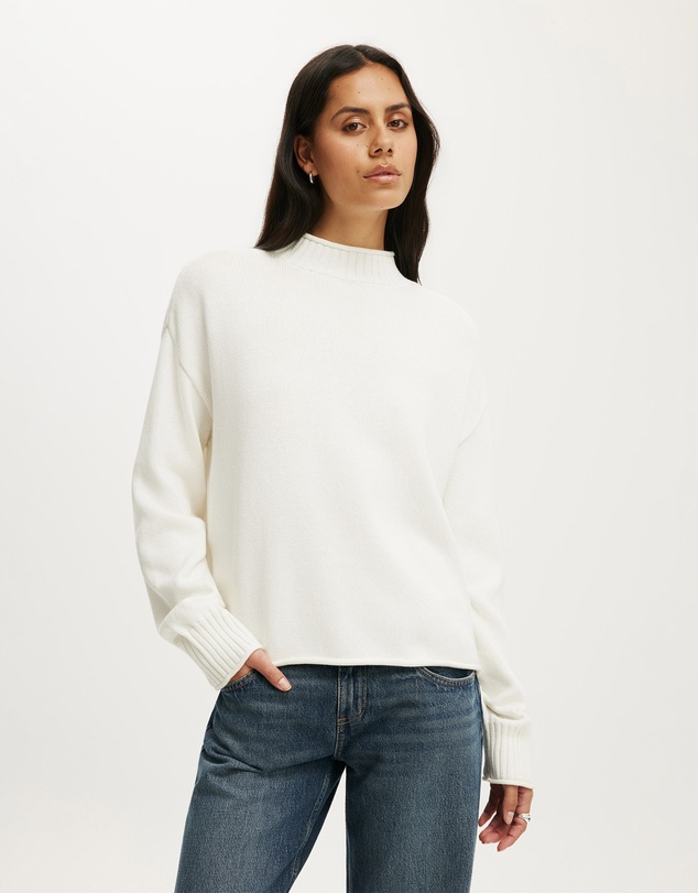 Cotton On - Mila Mock Neck Sweater