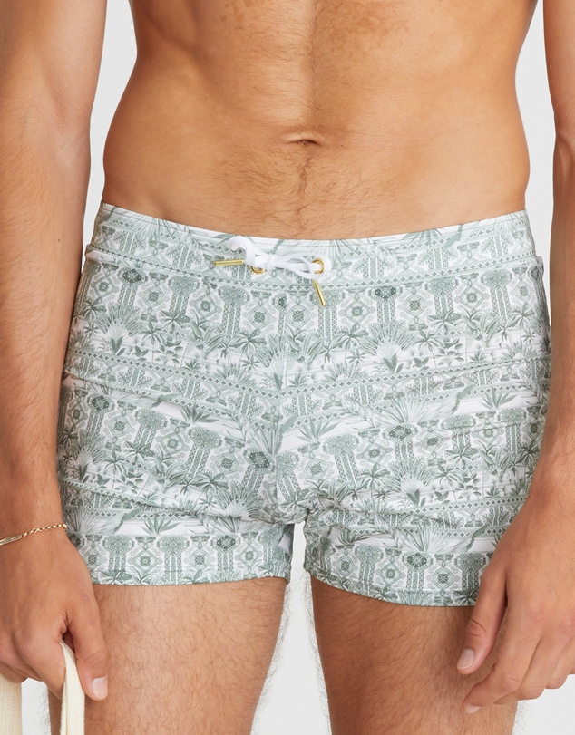 Aqua Blu Australia - Evergreen Lycra Swim Shorts