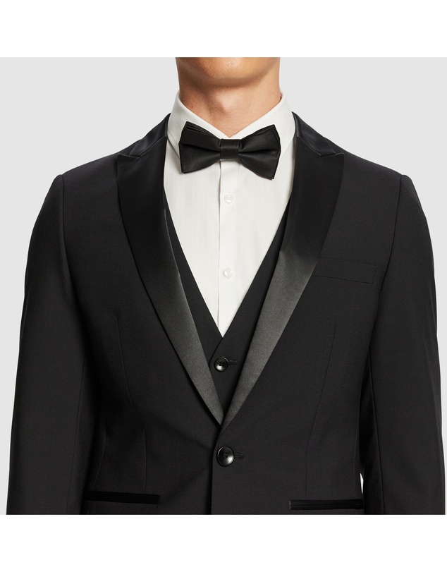 yd. - Seville Slim Fit Tuxedo Wool Blend Suit Jacket