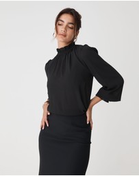 Forcast - Hailey Frill Neck Blouse