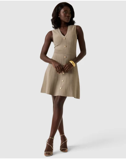 GUESS - Short Sleeve Amber Sweater Dress