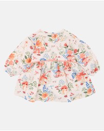 Fox & Finch - Wild Garden Print Organic Dress - Babies