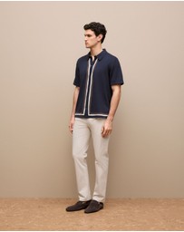 Trenery - Regular Fit Chino Pant in Stone
