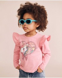 Huxbaby - Whimsical Unicorn Frill Top - Babies-Kids