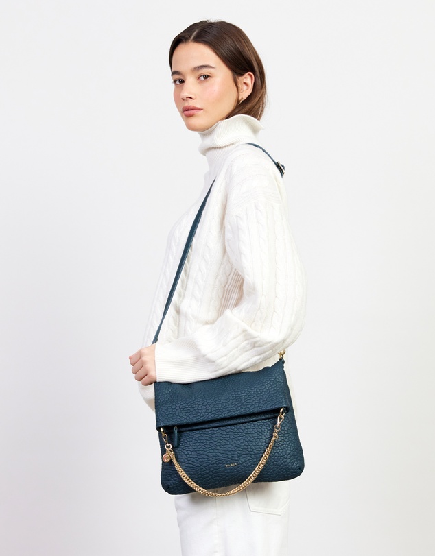 SABEN - Daria Shoulder Bag Hunter Green Bubble