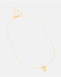 Lovisa - Waterproof Gold Plated Stainless Steel Large Bubble Letter P Necklace