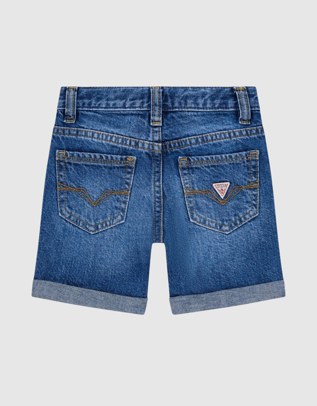 GUESS - Cotton Rigid Denim Shorts