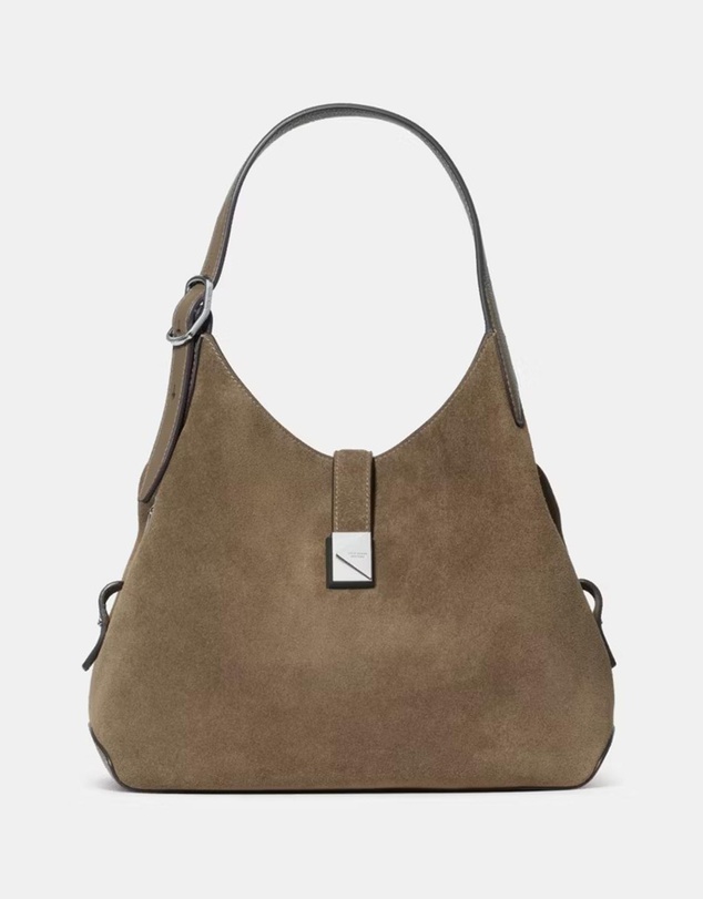 Kate Spade - Deco Pebbled Leather And Suede Crossbody Tote