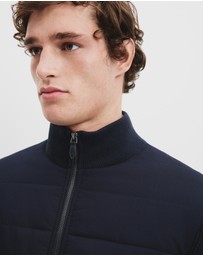 Country Road - Cotton Blend Knit Hybrid Jacket