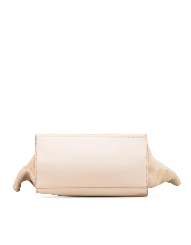 Pre-Loved by Azura Reborn - Pre-Loved Medium Bicolor Calfskin and Suede Trapeze Satchel