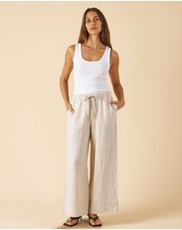 CAMIXA - Palazzo Linen Pants