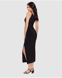 Miraclesuit Shapewear - Maxi Bodycon Shaping Dress With Side Slit